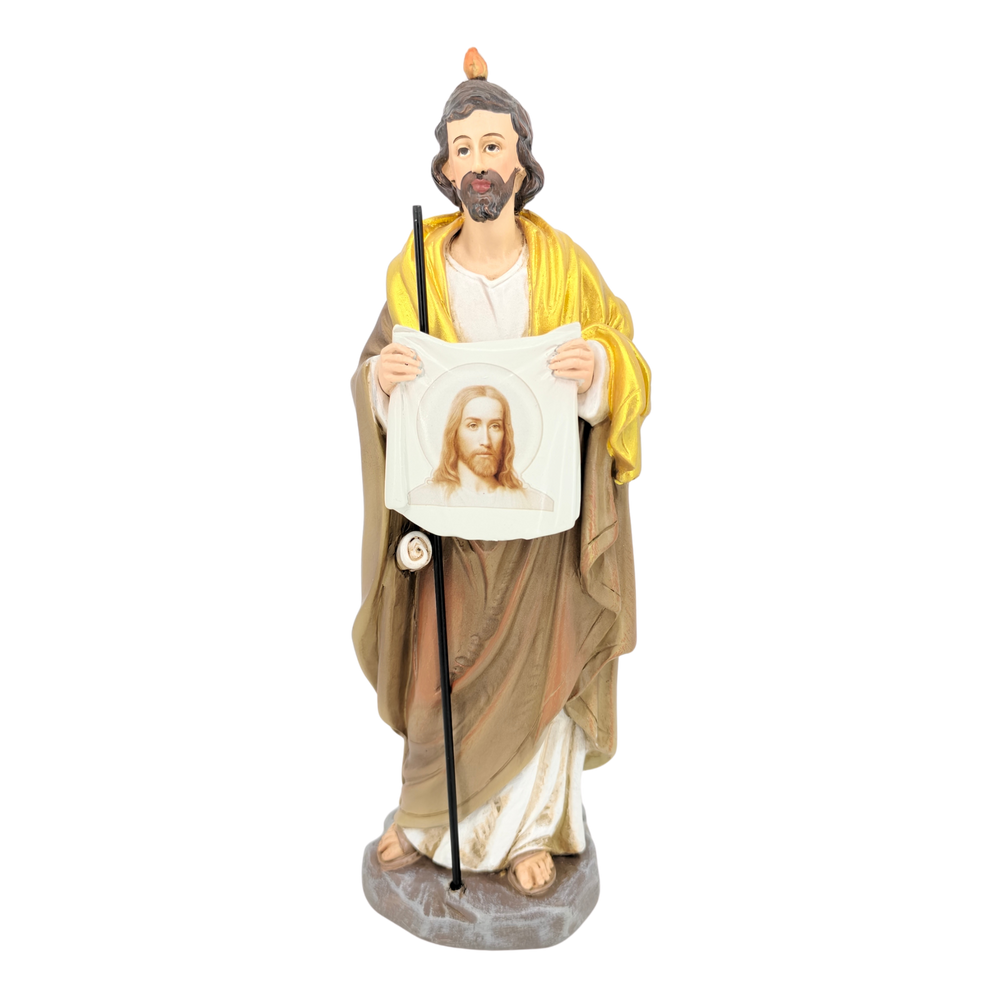 St. Jude Thaddeus Ornamental Statue Figurine - Hand Painted Resin - Medium (21cm)