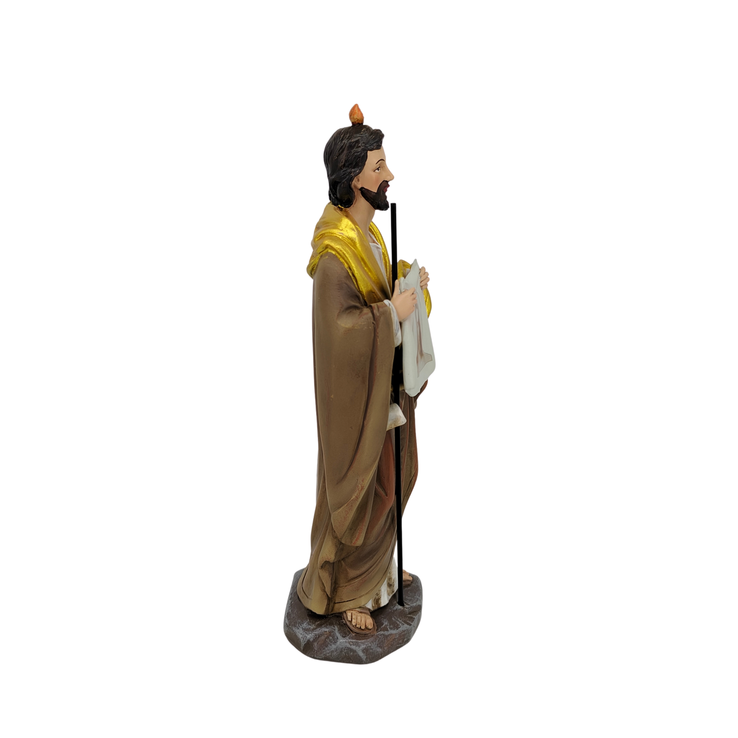 St. Jude Thaddeus Ornamental Statue Figurine - Hand Painted Resin - Medium (21cm)