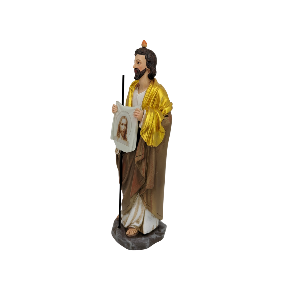 St. Jude Thaddeus Ornamental Statue Figurine - Hand Painted Resin - Medium (21cm)