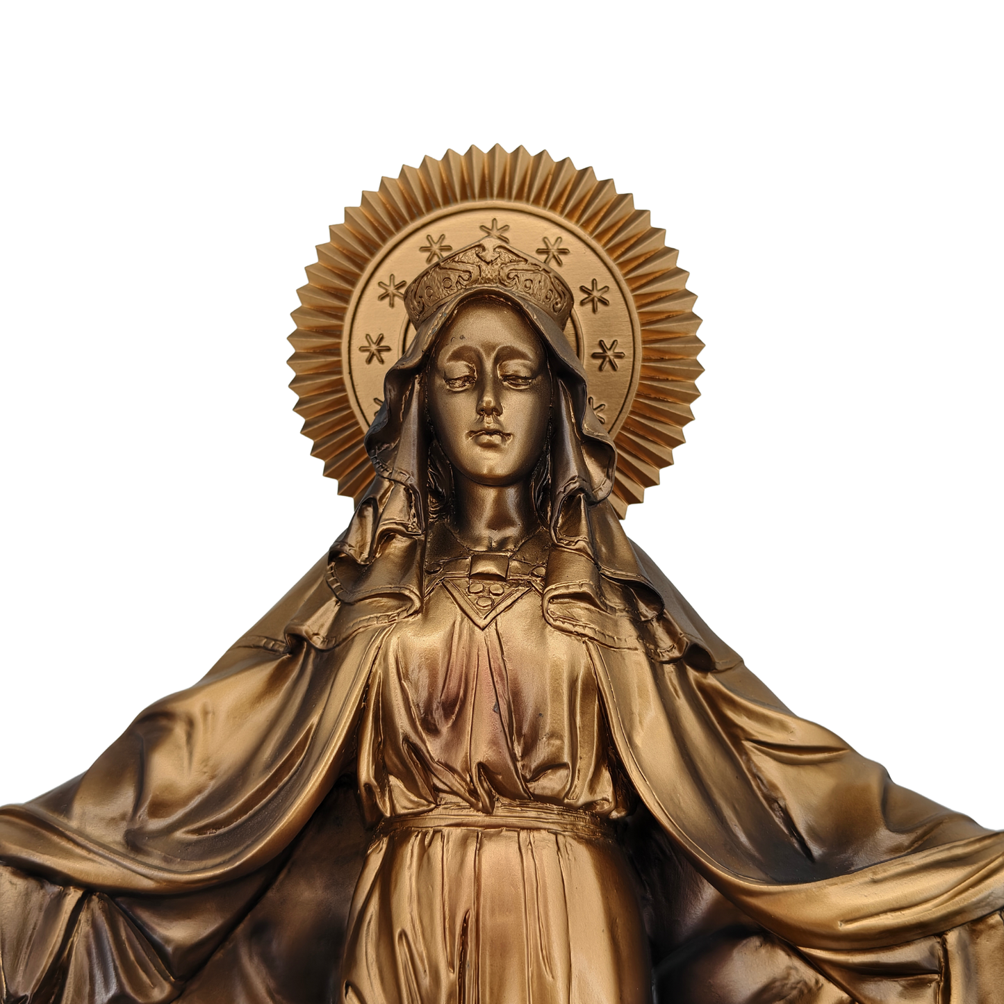 Virgin Mary Immaculate Ornamental Statue Figurine - Hand Painted Resin - Large (30cm)