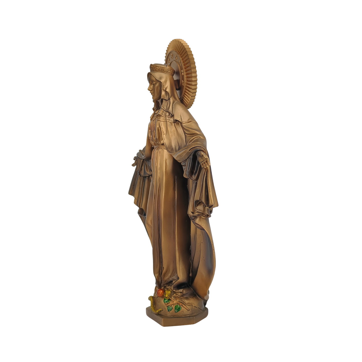 Virgin Mary Immaculate Ornamental Statue Figurine - Hand Painted Resin - Large (30cm)