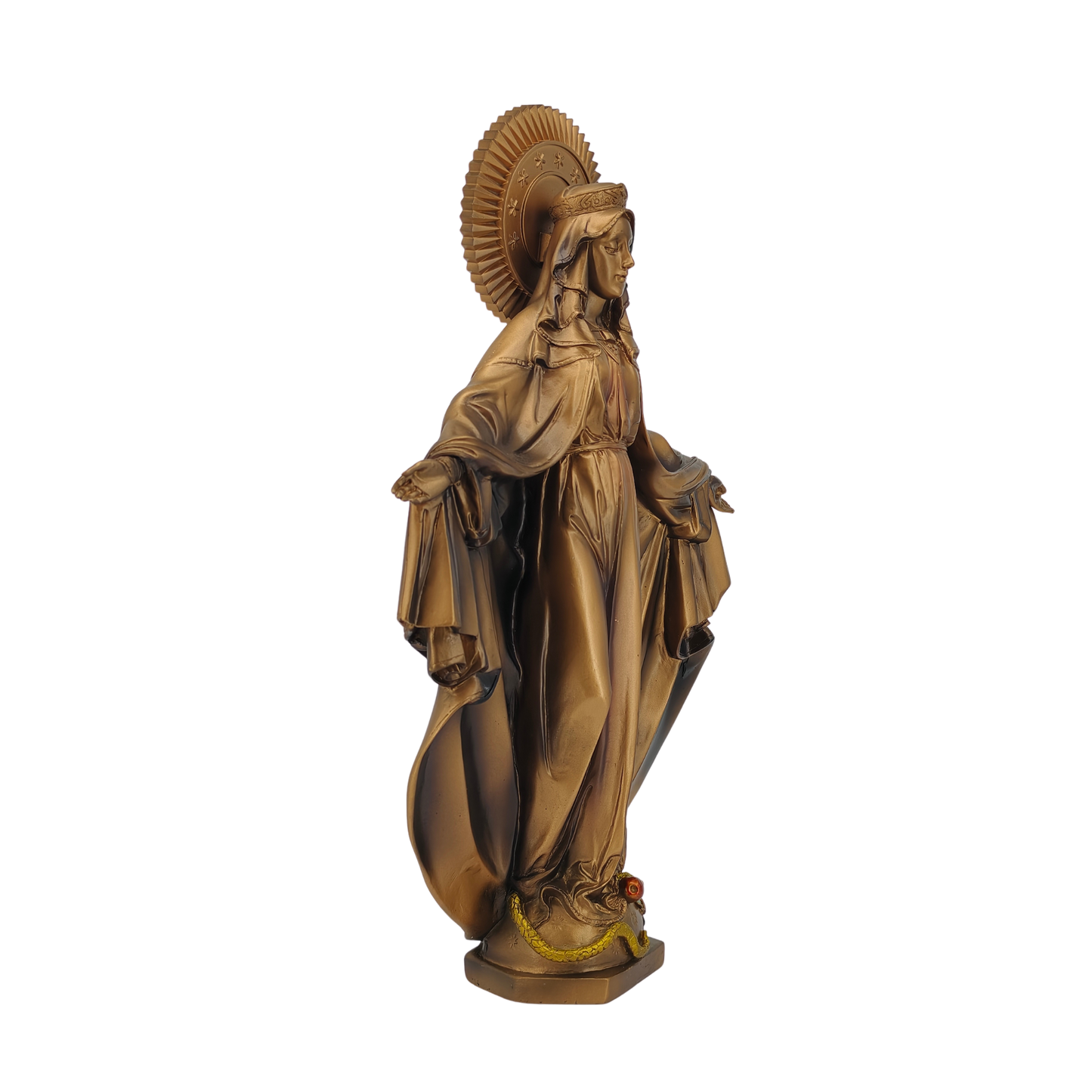 Virgin Mary Immaculate Ornamental Statue Figurine - Hand Painted Resin - Large (30cm)