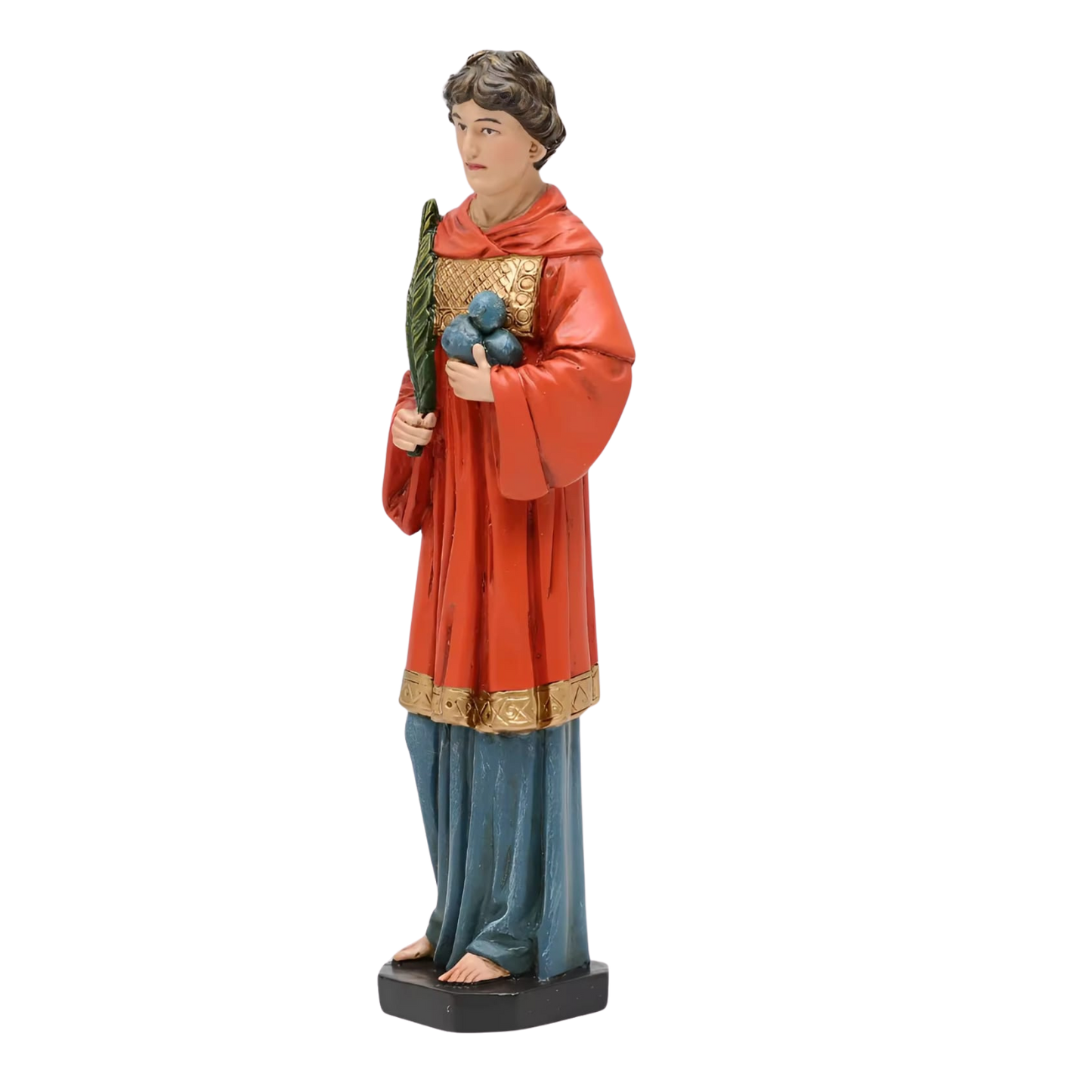 St. Stephen Ornamental Statue Figurine - Hand Painted Resin - Medium (15cm)