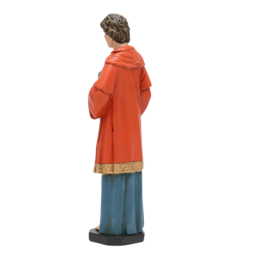St. Stephen Ornamental Statue Figurine - Hand Painted Resin - Medium (15cm)