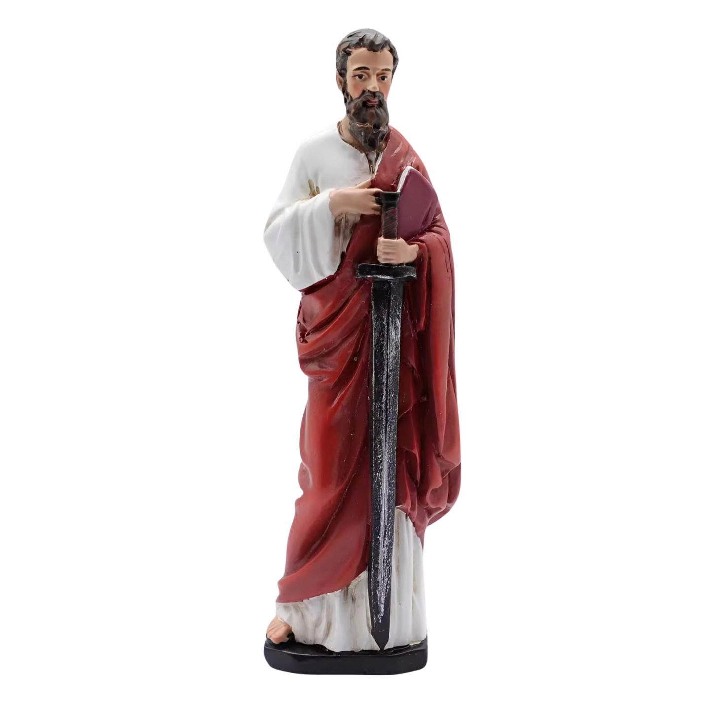 Statue of St. Paul Ornamental Statue Figurine - Hand Painted Resin - Small (10cm)