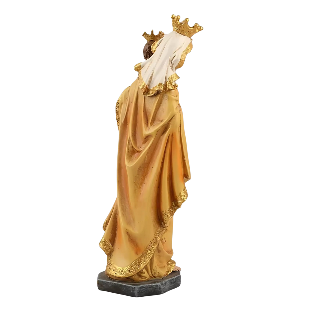 Our Lady of MT Carmel Ornamental Statue Figurine - Hand Painted Resin - Large (25cm)