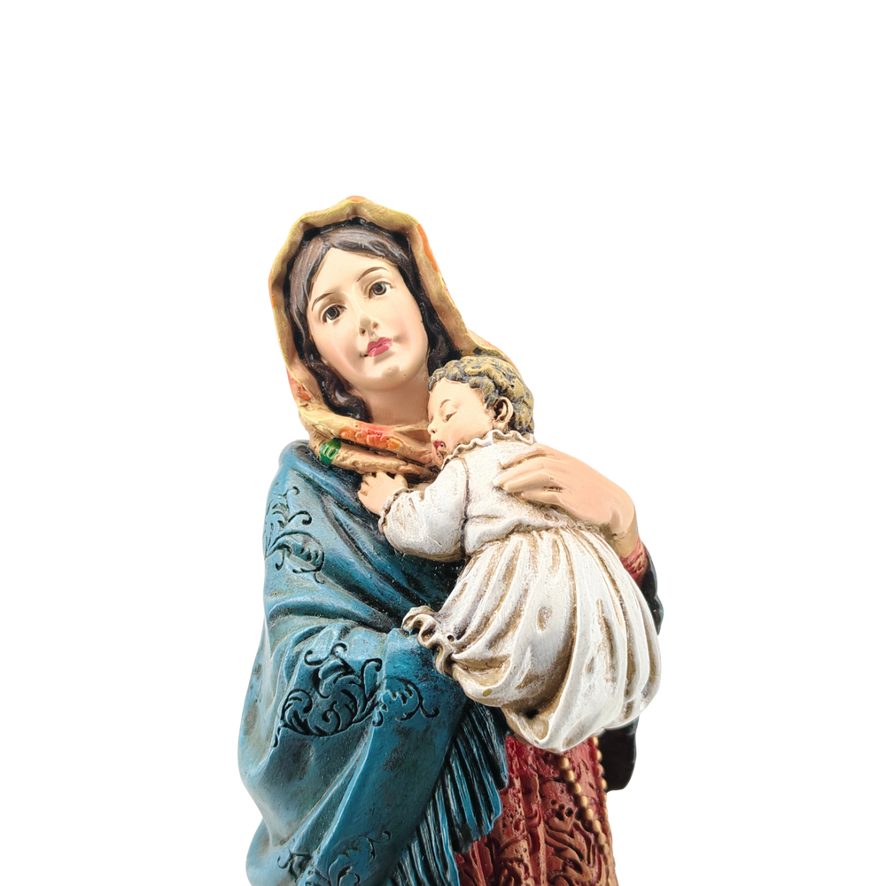 Madonna of the Streets Ornamental Statue Figurine - Hand Painted Resin - Medium (20cm)