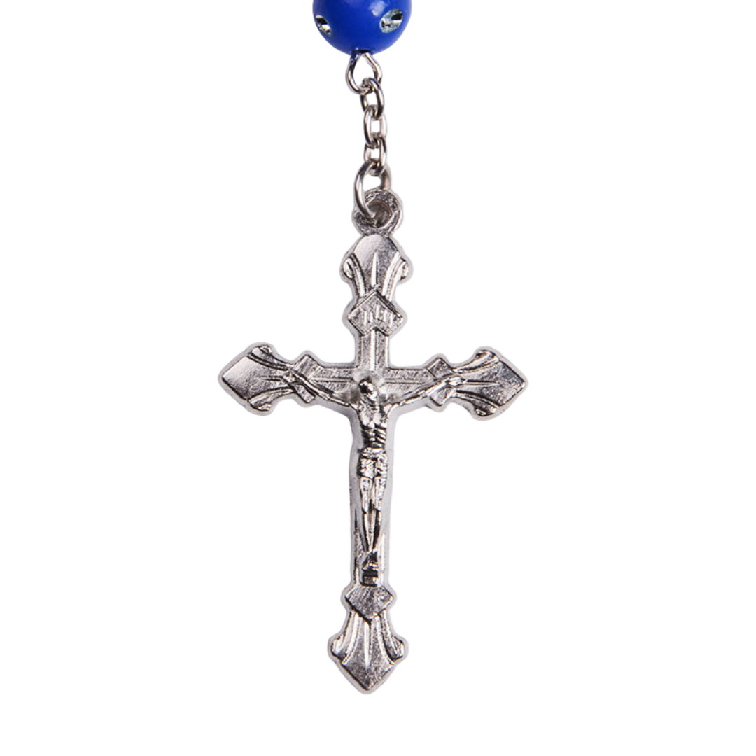 Rainbow Mirror Bead Rosary Bracelet