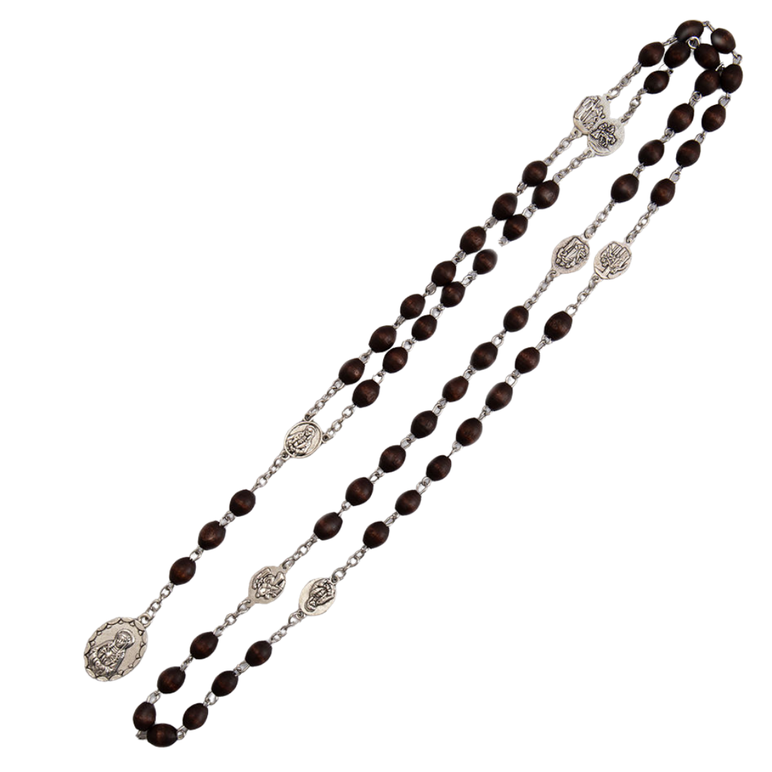 Religious Rosary with Holy Virgin Mary Pendant