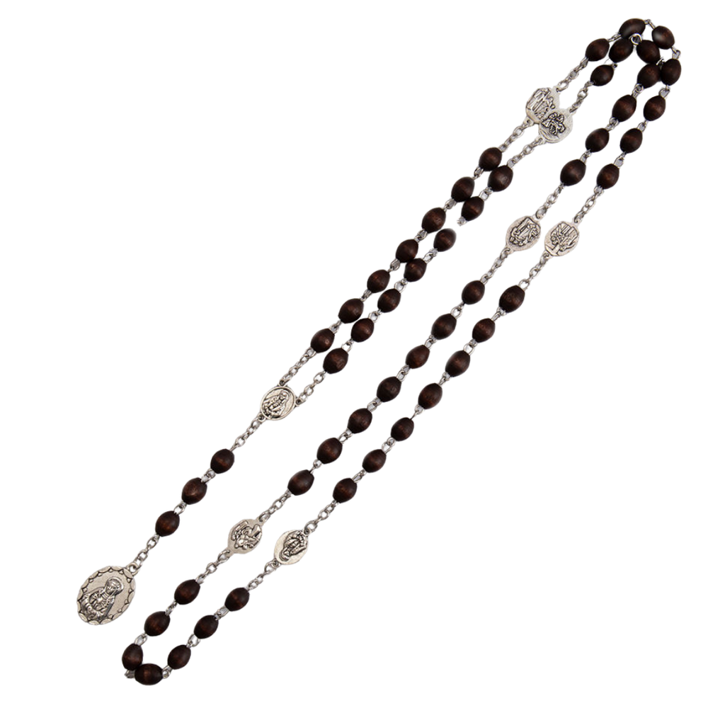 Religious Rosary with Holy Virgin Mary Pendant