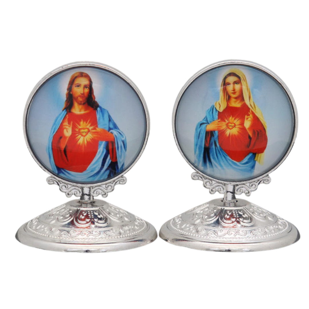 Sacred Heart Mini Statues – Jesus and Mary