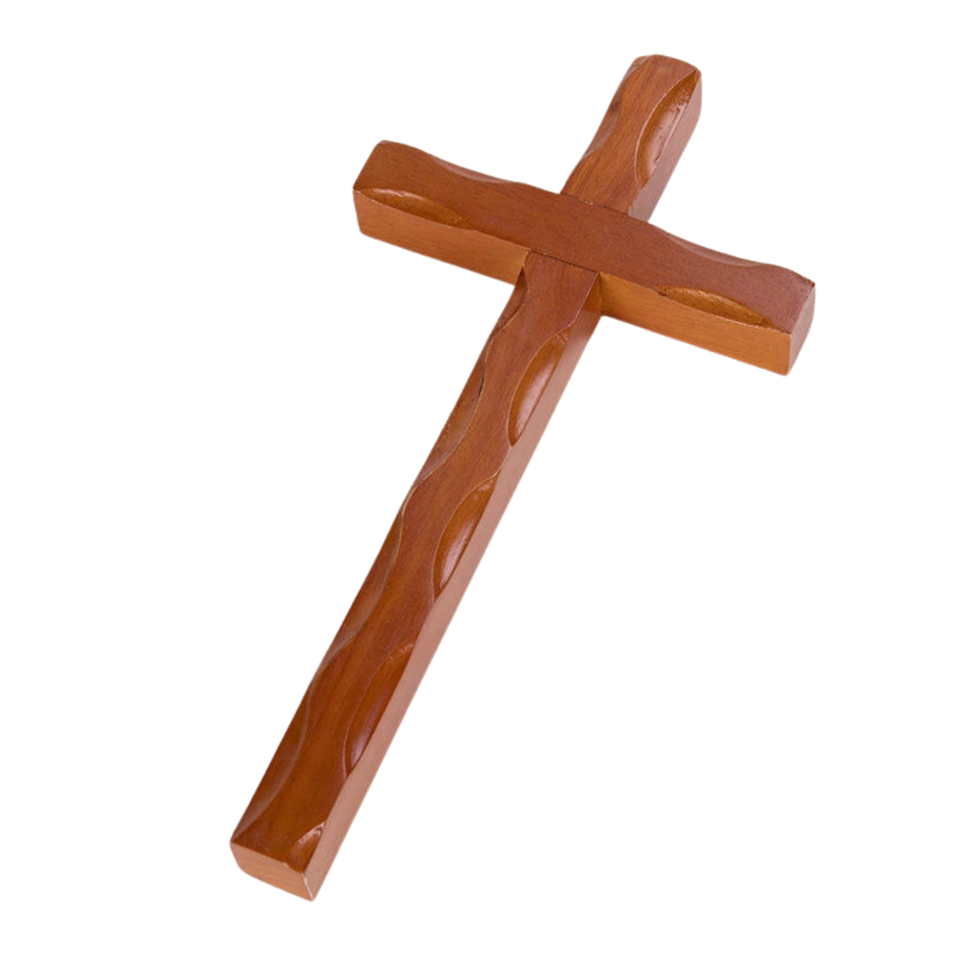 Wooden Wall Crucifix – Brown (Large, 25.5cm)