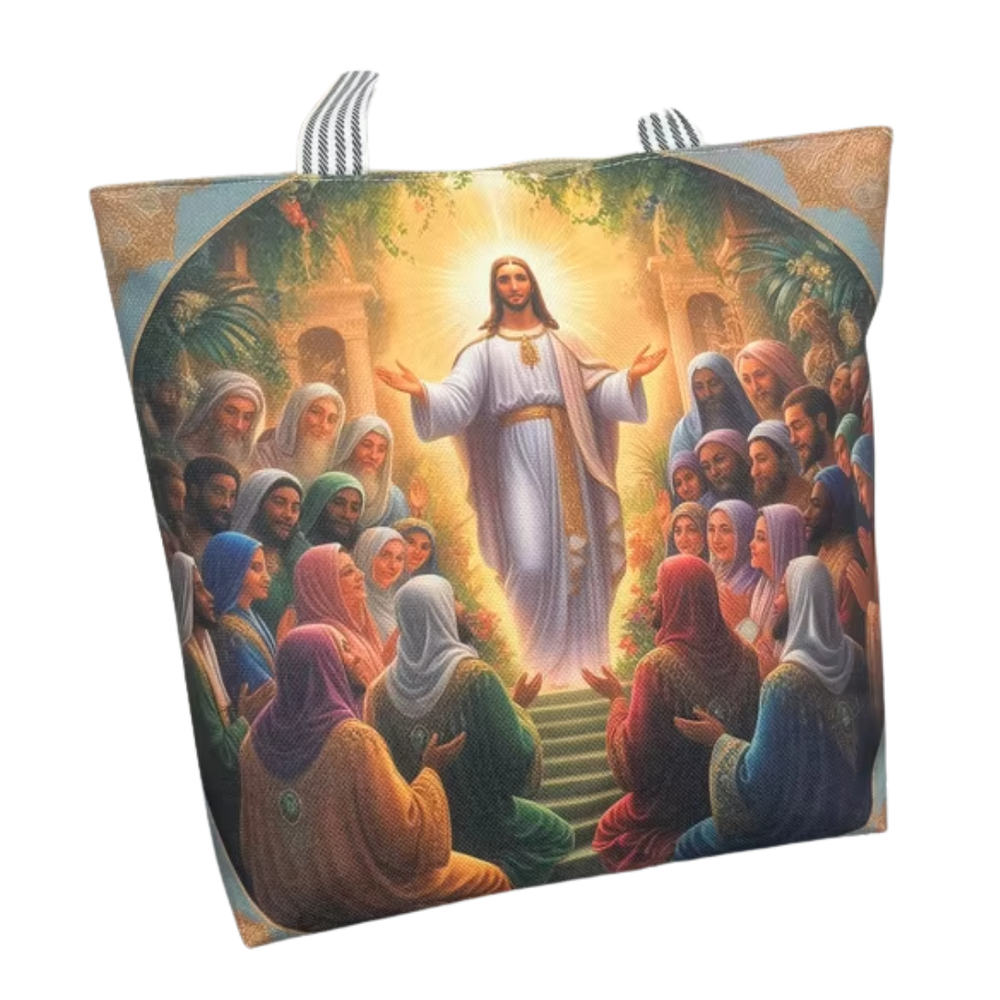 Jesus with Disciples Tote Bag