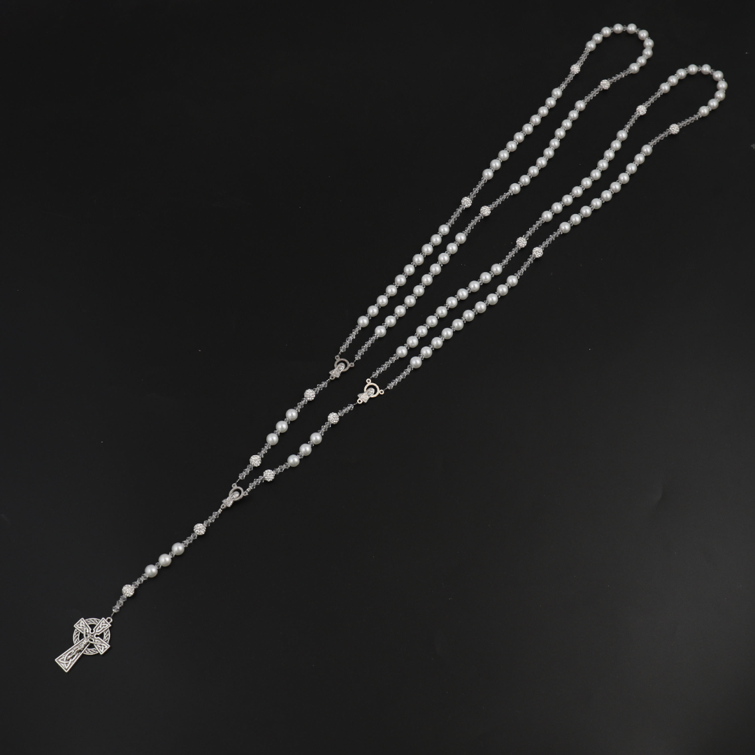 Clear Wedding Lasso Rosary