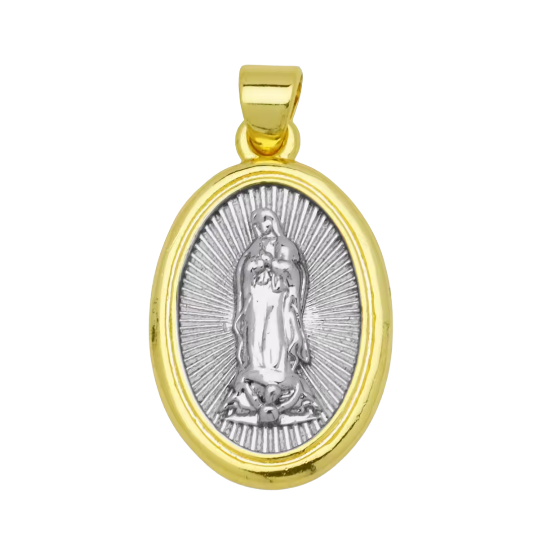 Gold-Plated Religious Medal Pendant Necklace – 3 Styles Available