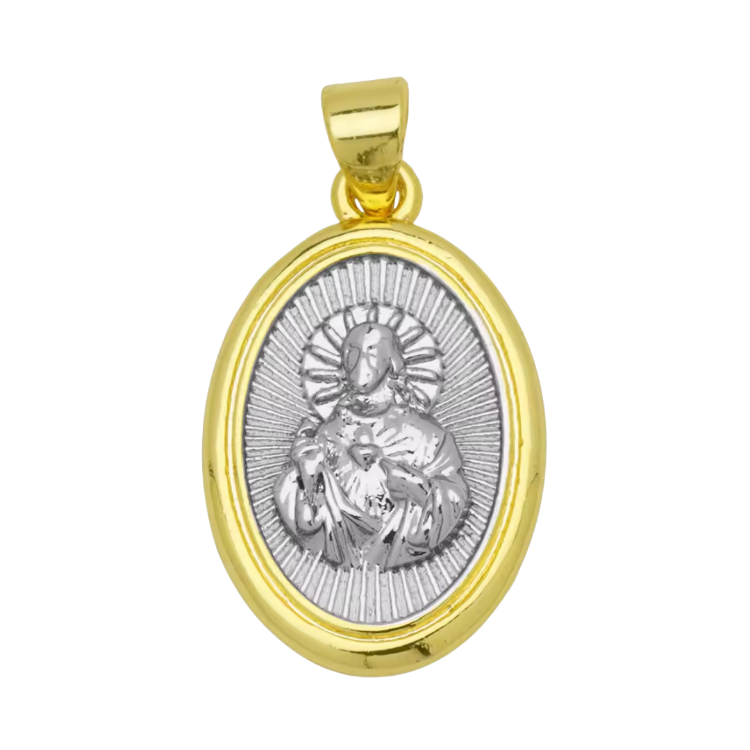 Gold-Plated Religious Medal Pendant Necklace – 3 Styles Available