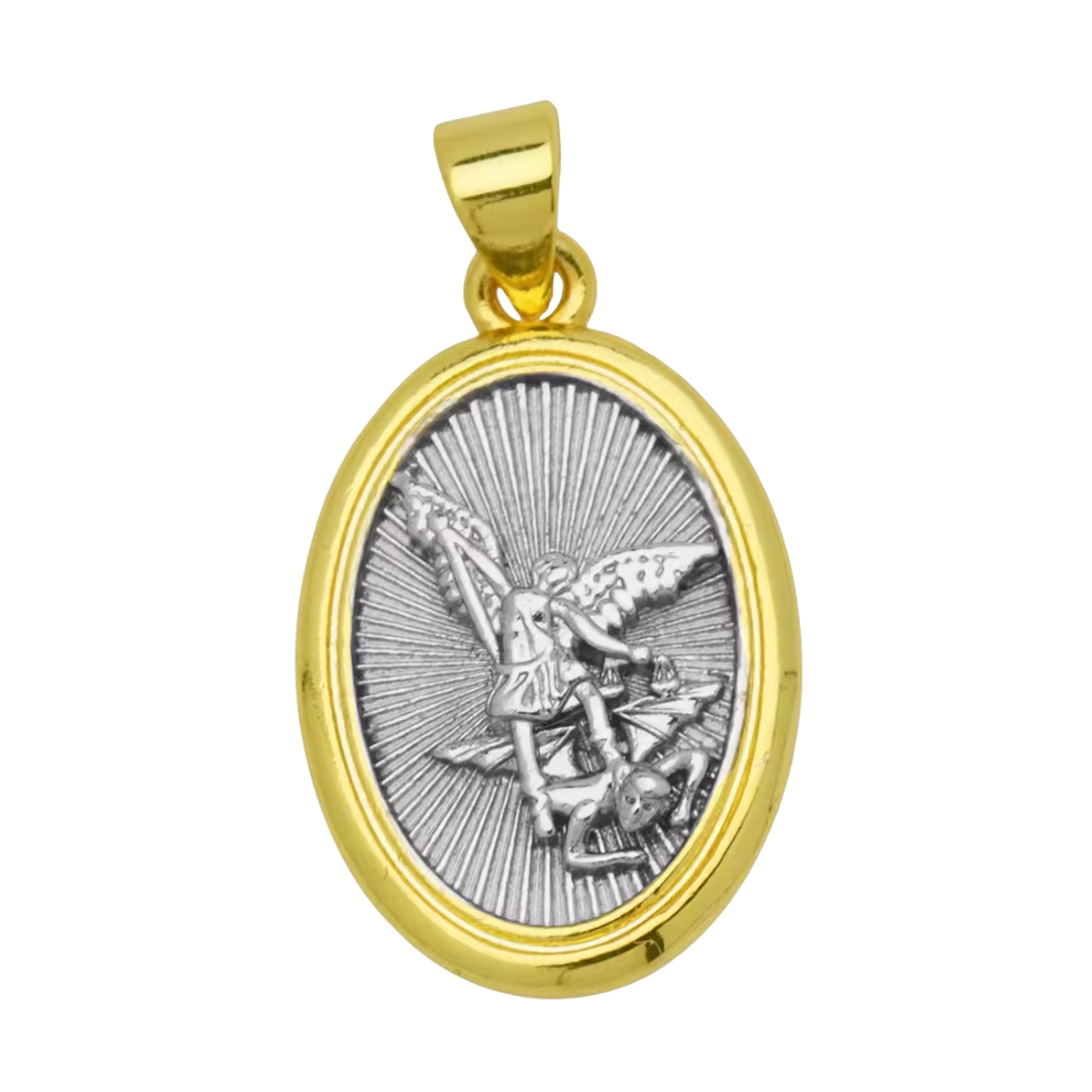 Gold-Plated Religious Medal Pendant Necklace – 3 Styles Available