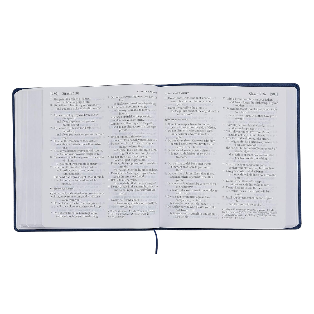 NRSV XL Catholic Edition (Navy) Bible Large Print