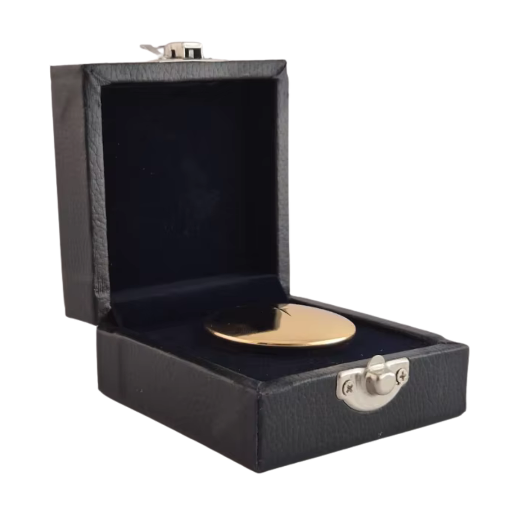 24K Gold-Plated Brass Pyx with Presentation Case