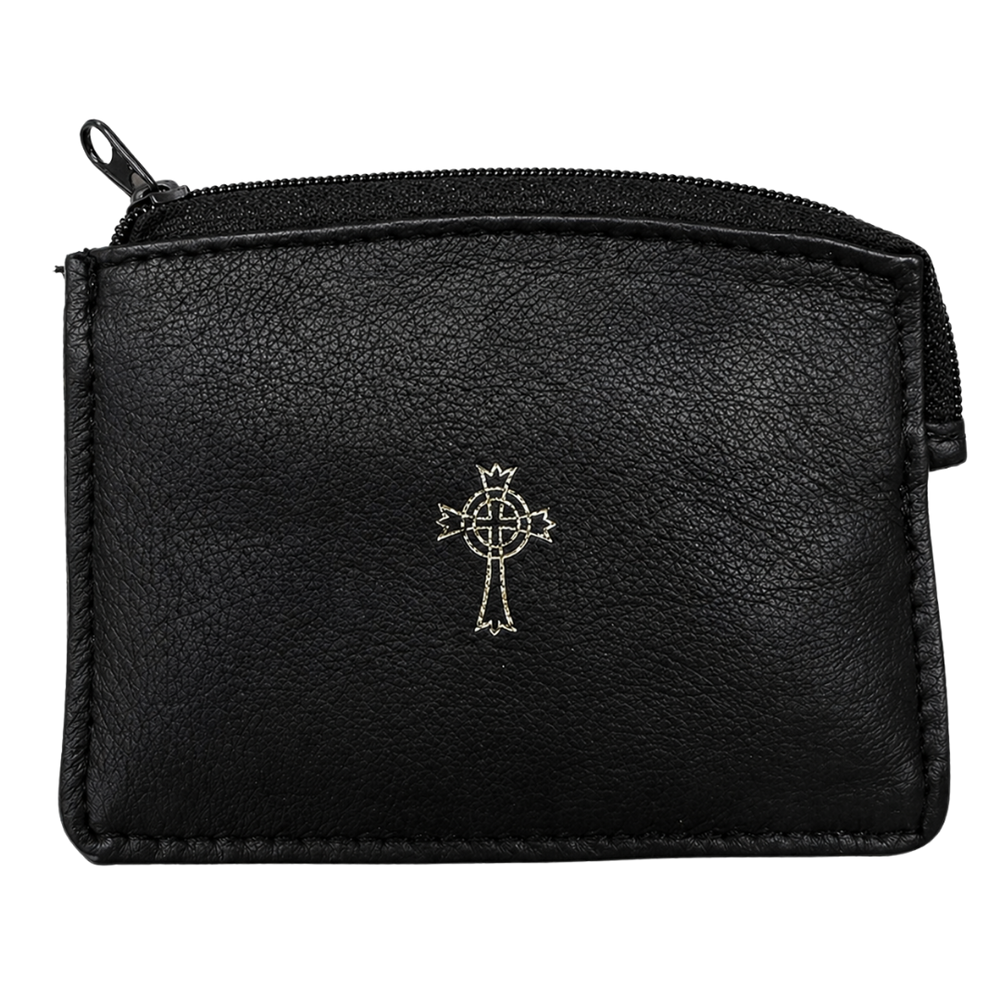 Sheepskin Rosary Case - 2 Colours Available (7.6 cm Length x 6.1 cm Width)