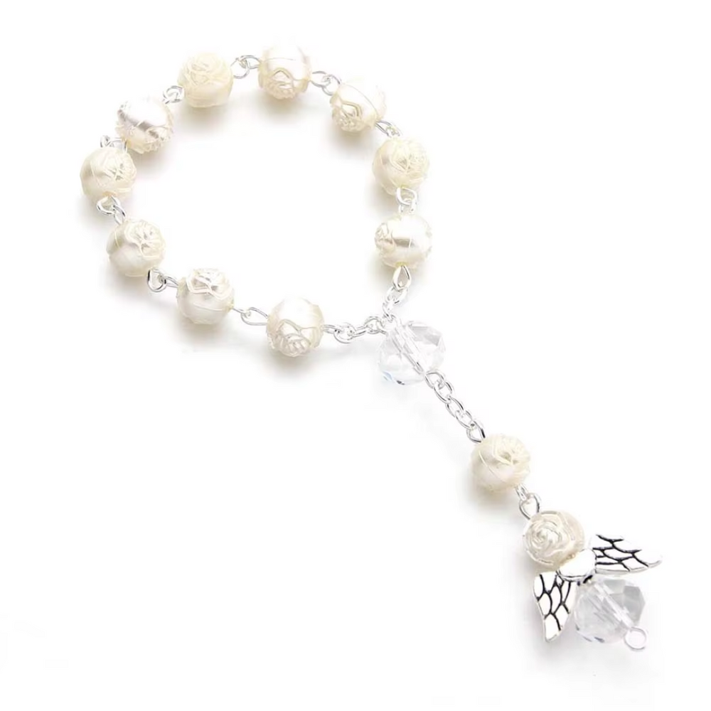 Silver Mini Angel Decade Rosary