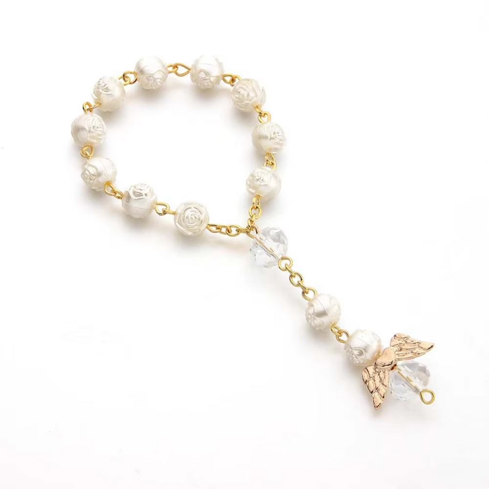 Gold Mini Angel Decade Rosary