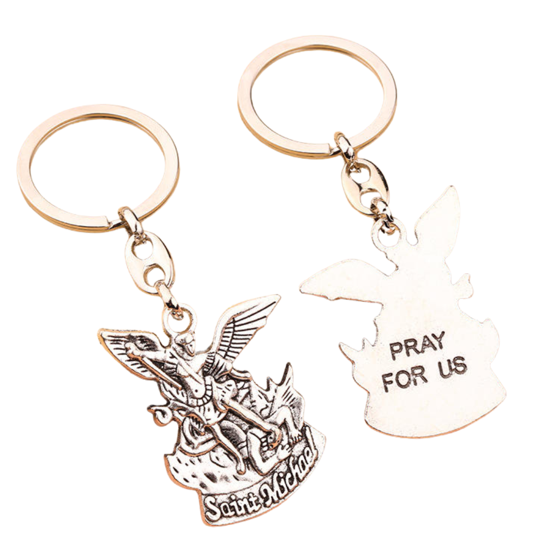Saint Michael the Archangel Keychain - 3 Colours available – JMJ ...