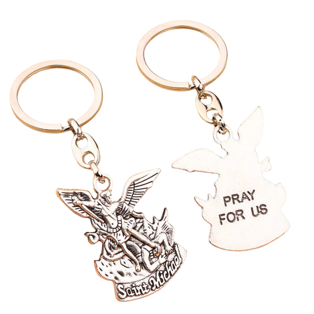 Saint Michael the Archangel Keychain