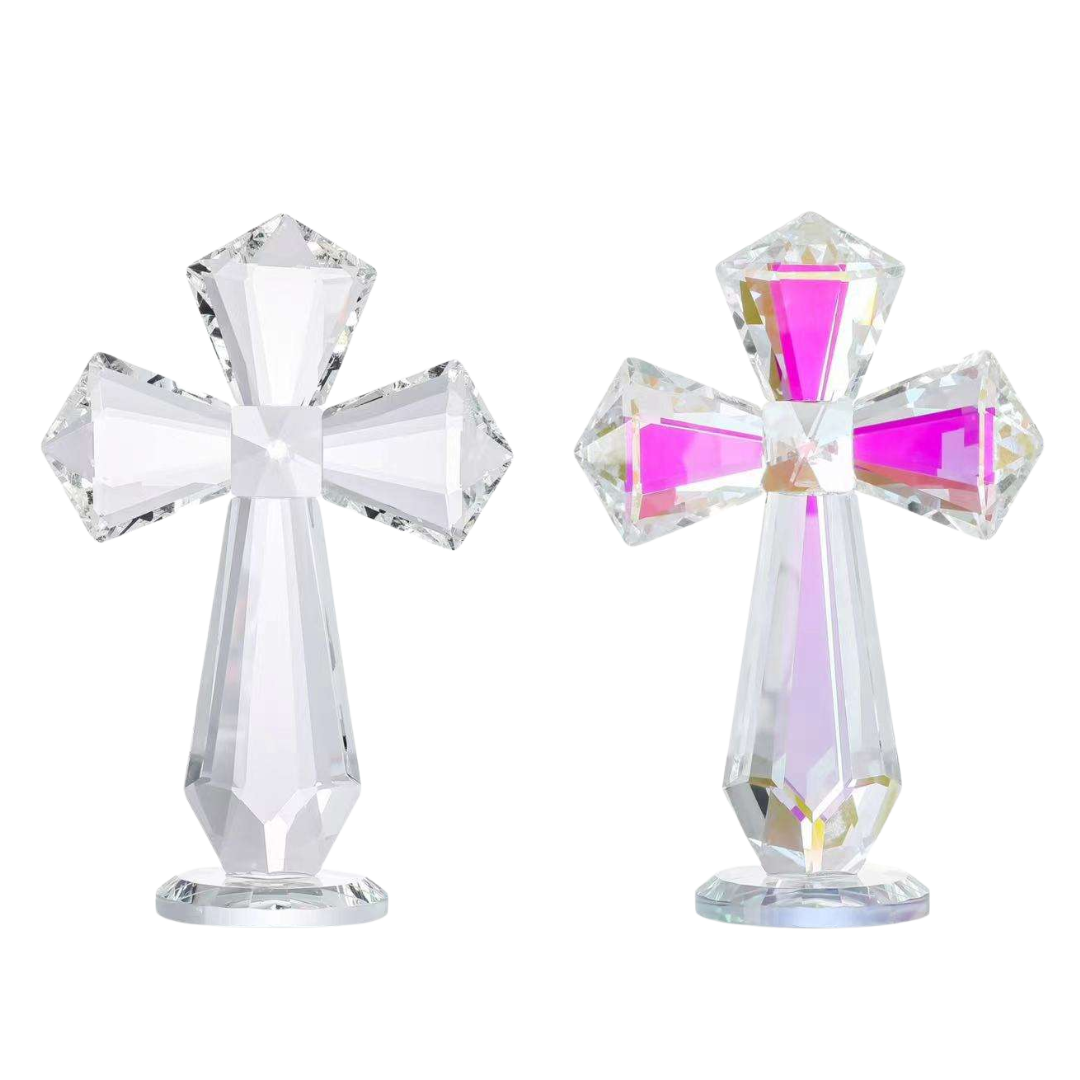 Premium Large Crystal Standing Crucifix – 15 cm, 2 Designs