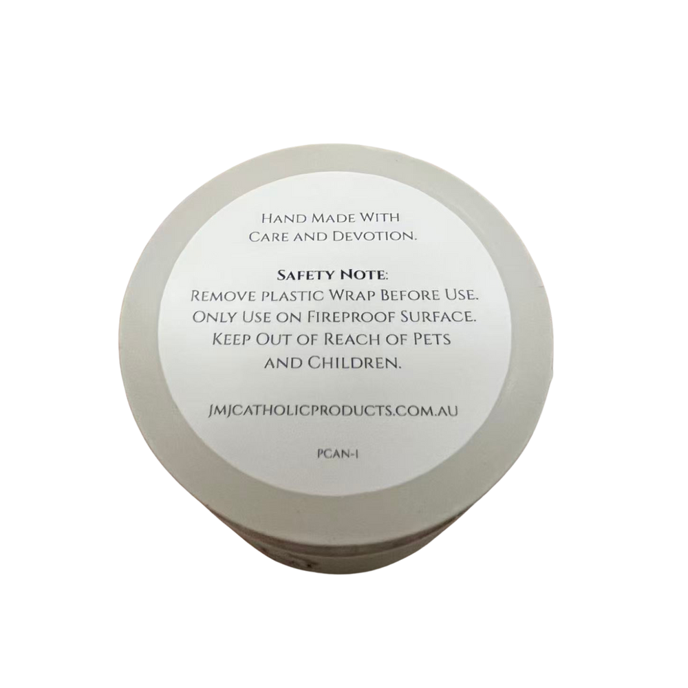 JMJ Devotional Pillar Candle in White - Slow Burning 2 to 50 Hour Options