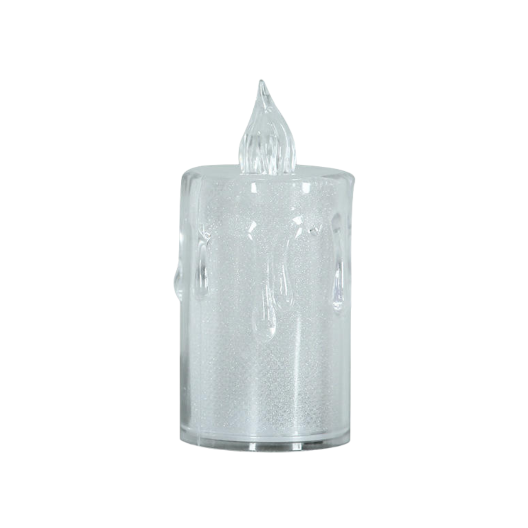 Devotional LED Flameless Candle Set – Tear-Style Drip Design (set of 3)