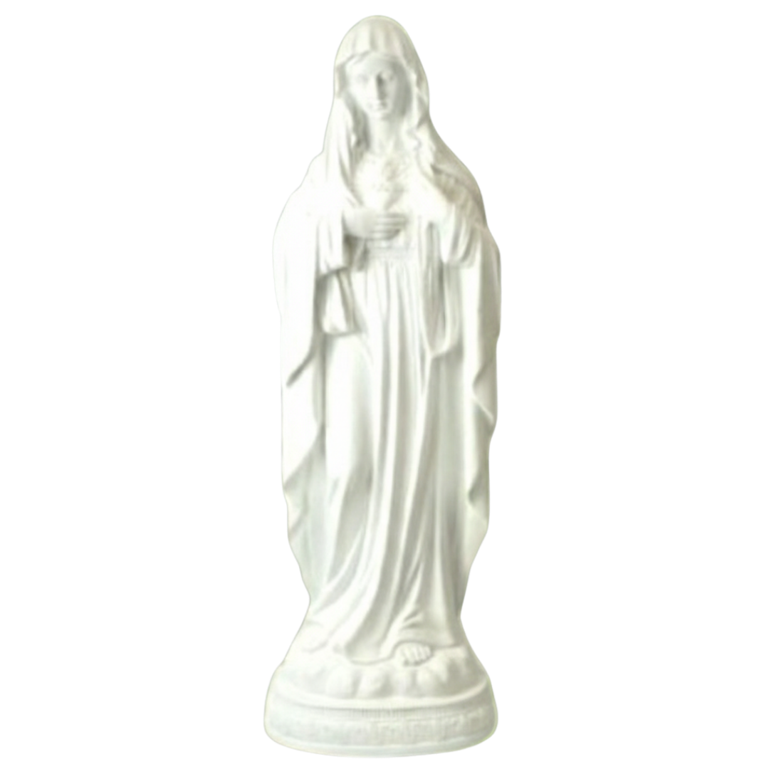 Immaculate Heart White - Medium Garden Statue - 82cm