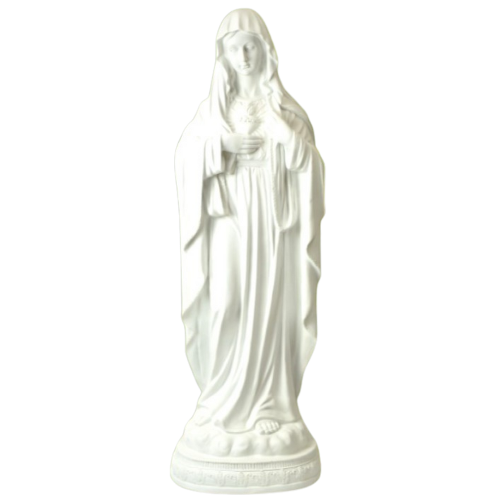 Immaculate Heart White - Large Garden Statue - 120cm