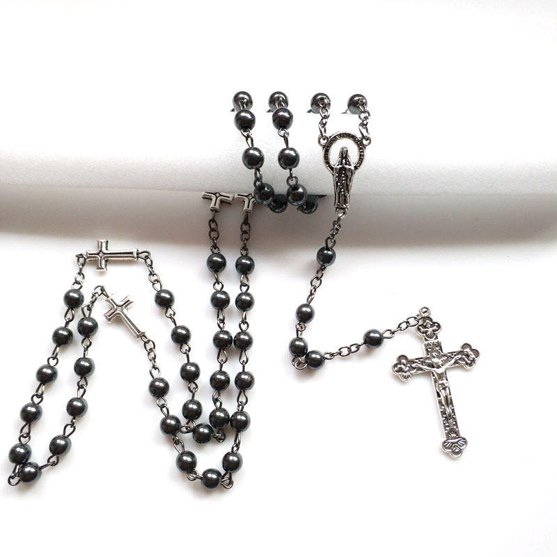 Personalized Hematite Rosary