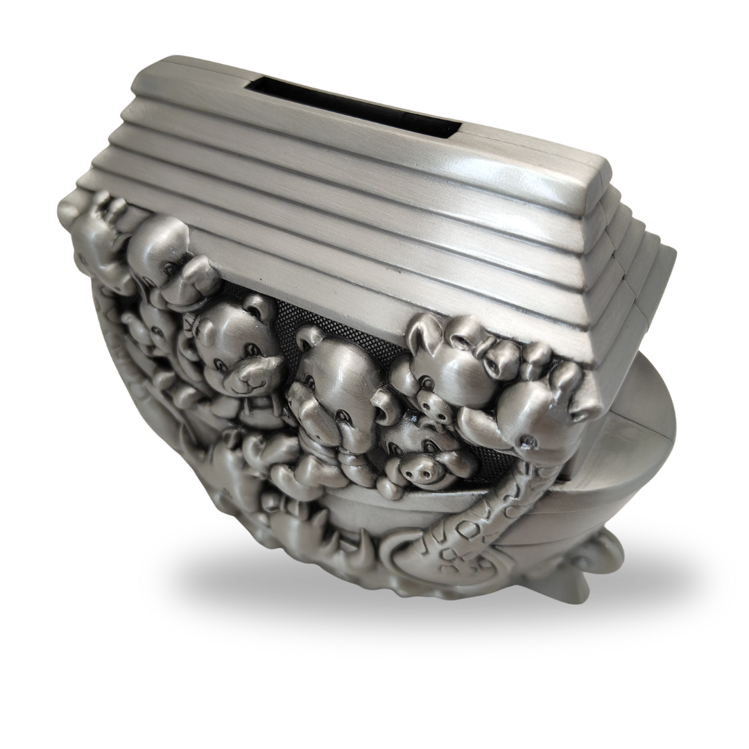 Noah's Ark Metal Money Box (Zinc Alloy) - Special Occasion Gift for Devoted Kids