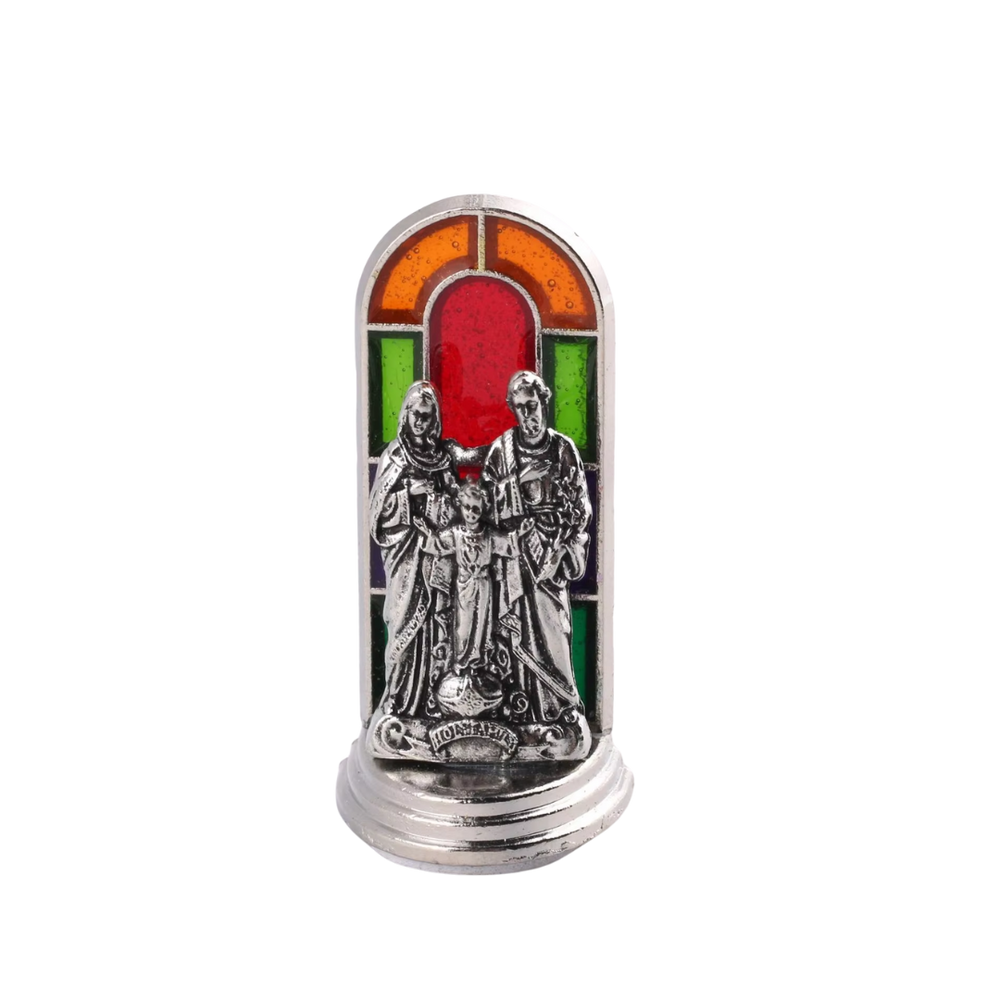 Miniature Stained Glass Religious Statues