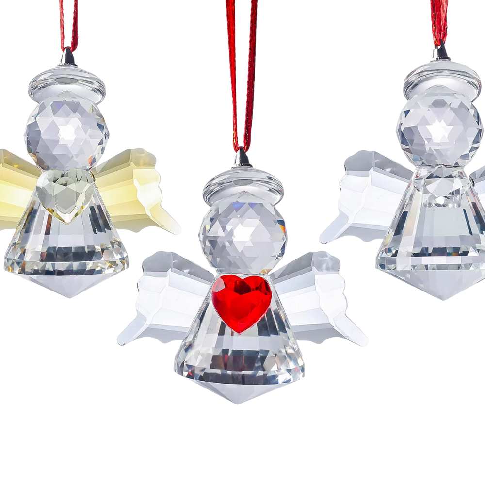 Crystal Angel Hanging Ornament Figurine - 3 Styles