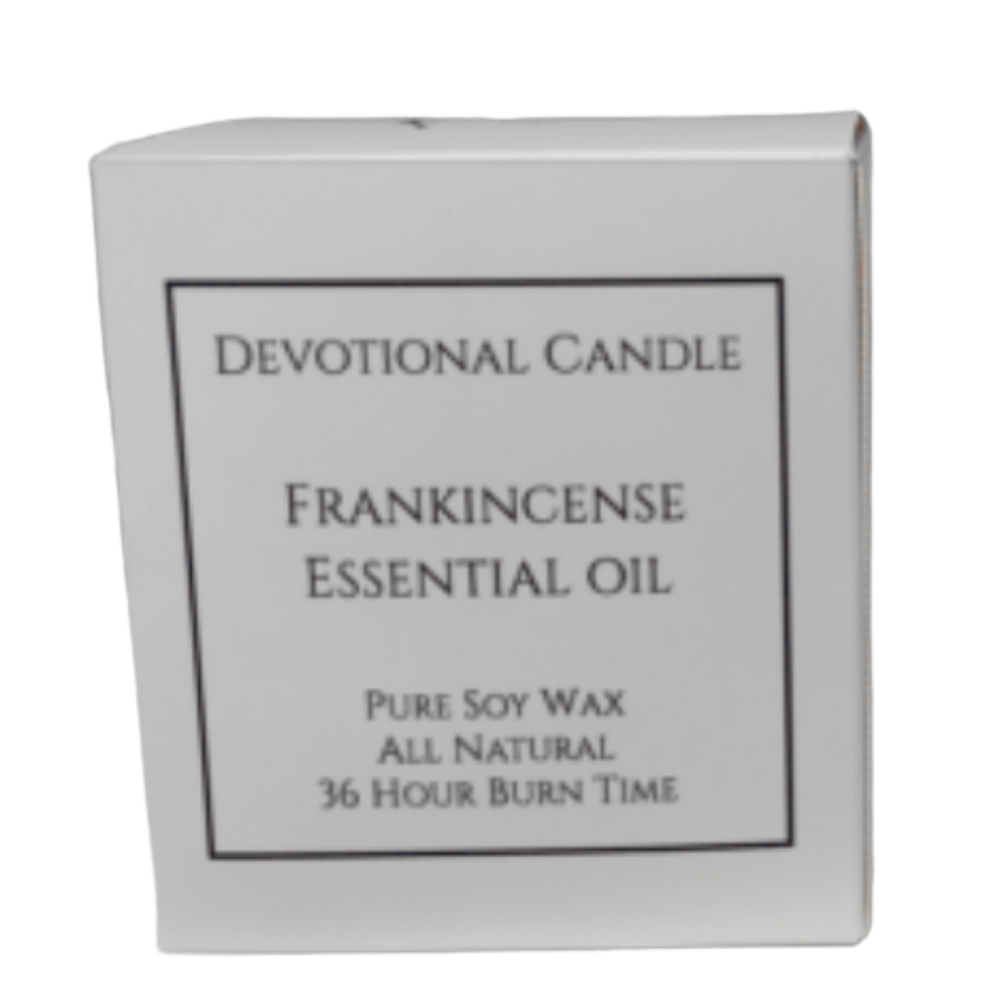 Natural Frankincense-Infused Devotional Candle - Pure Soy Wax