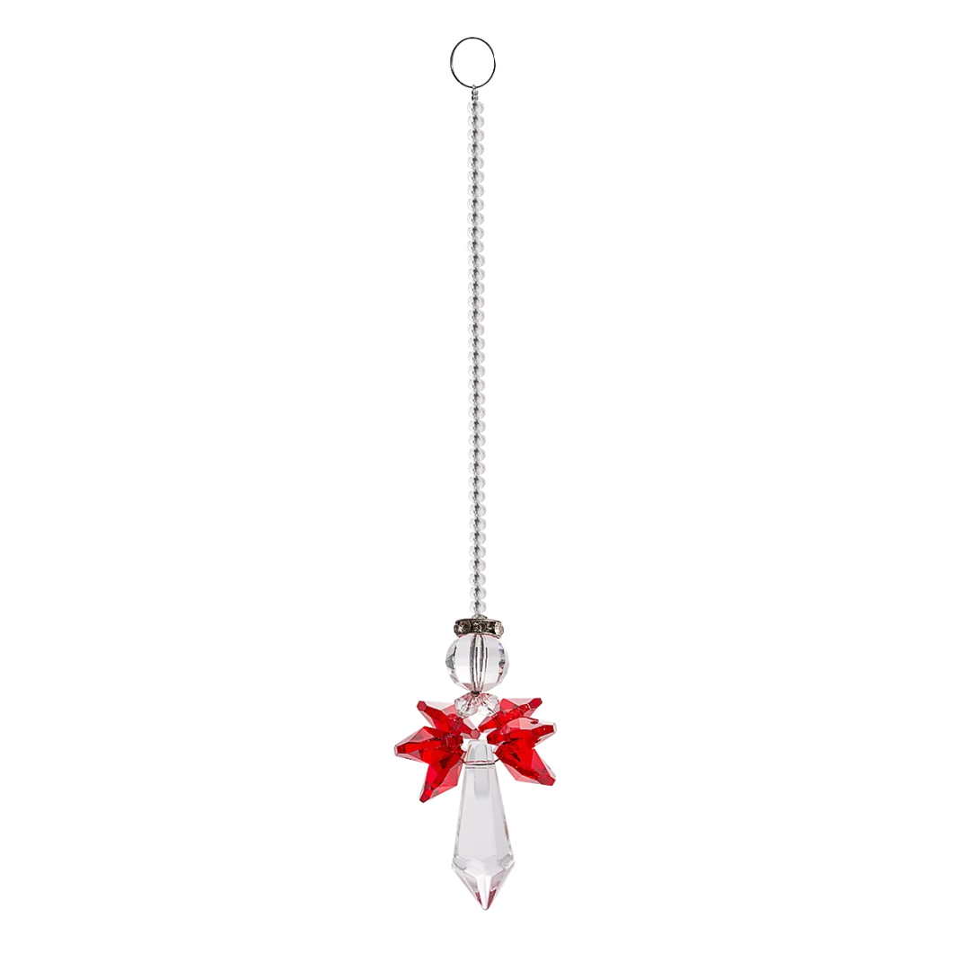 Angel Hanging Ornament – Radiant Premium Faceted Crystal with Delicate Design