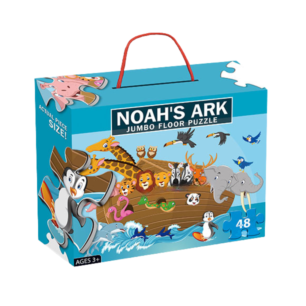 Noah’s Ark 48-Piece Floor Puzzle –  Biblical Fun & Learning for Children