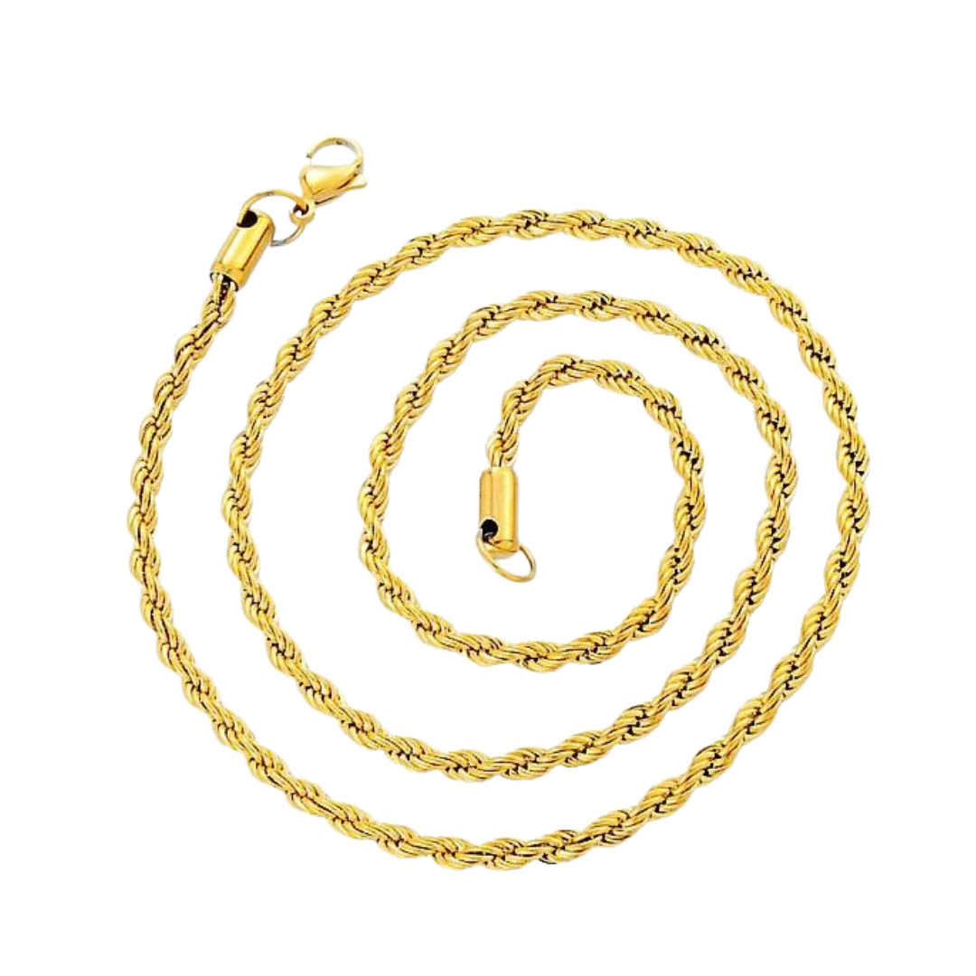 18K Gold-Plated Oval Pendant Necklace – 2 styles available (61cm chain)