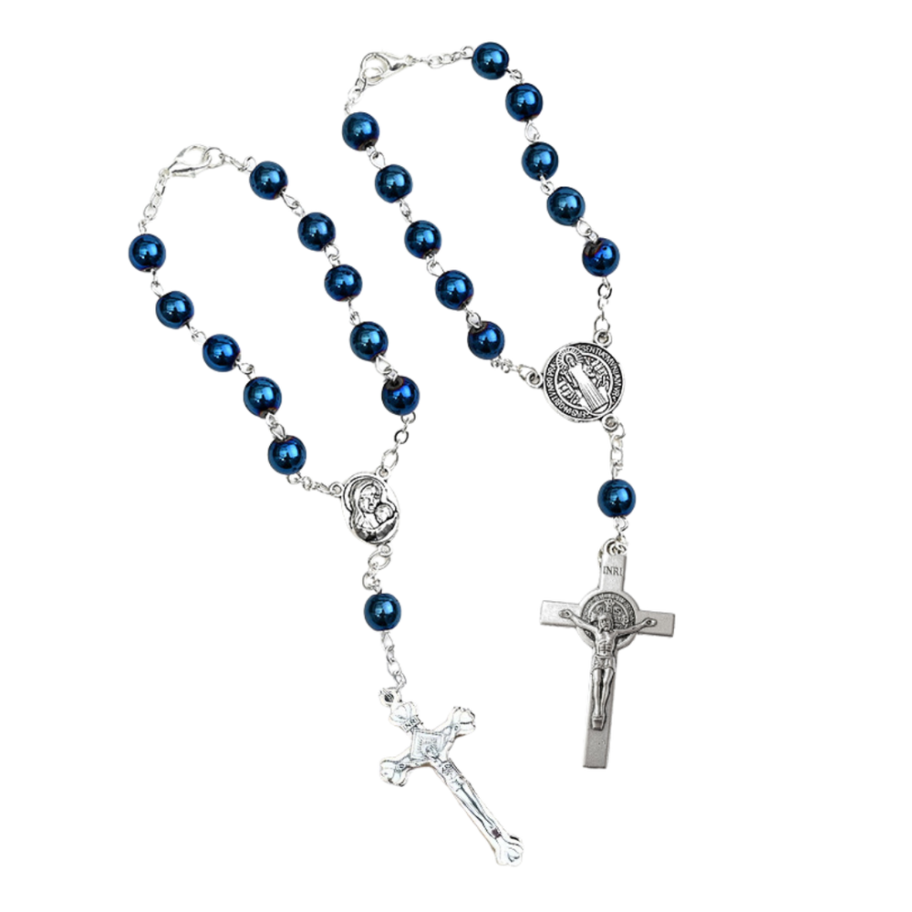 One Decade Rosary - Holy Mary and Saint Benedict - 2 Styles Available