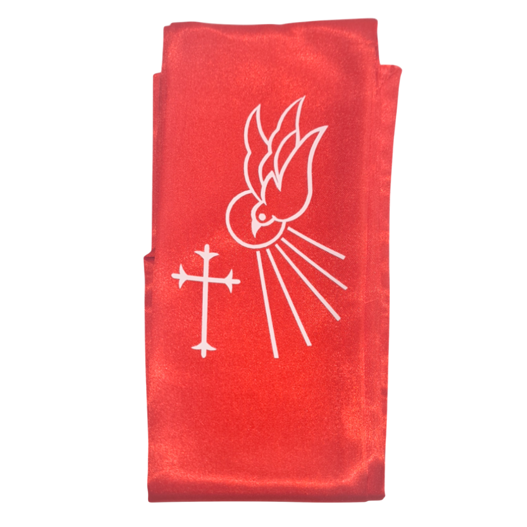 Confirmation Stole for Children – Crucifix with Dove and Sunlight  (106cm Length)