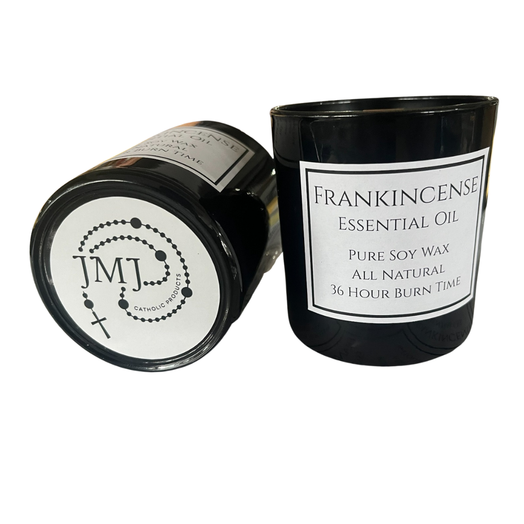 Natural Frankincense-Infused Devotional Candle - Pure Soy Wax