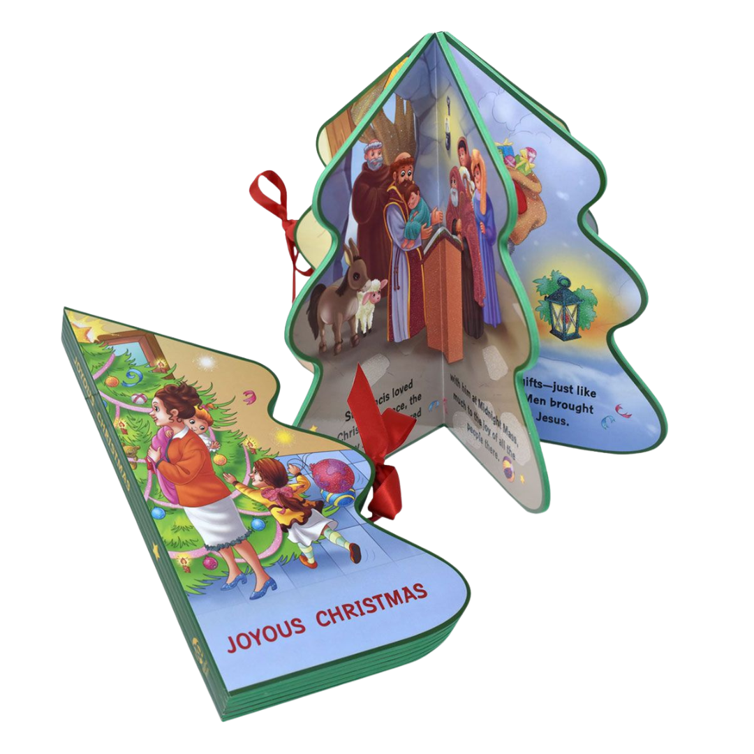 Joyous Christmas (children's shape book with ribbon)