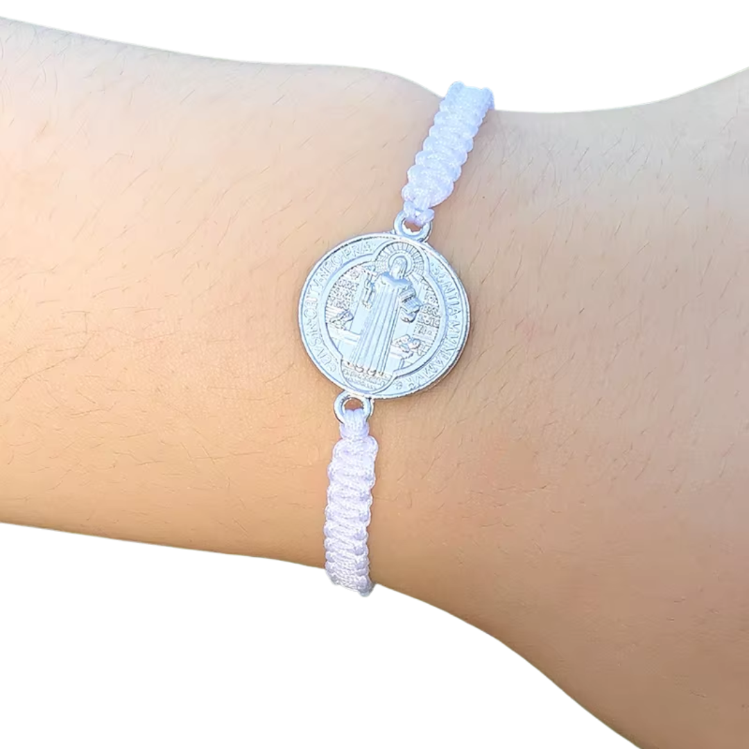 Saint Benedict Protection Cord Bracelet - 7 Colours available