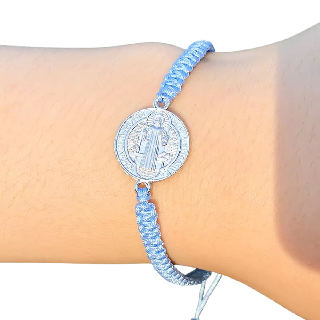 Saint Benedict Protection Cord Bracelet - 7 Colours available