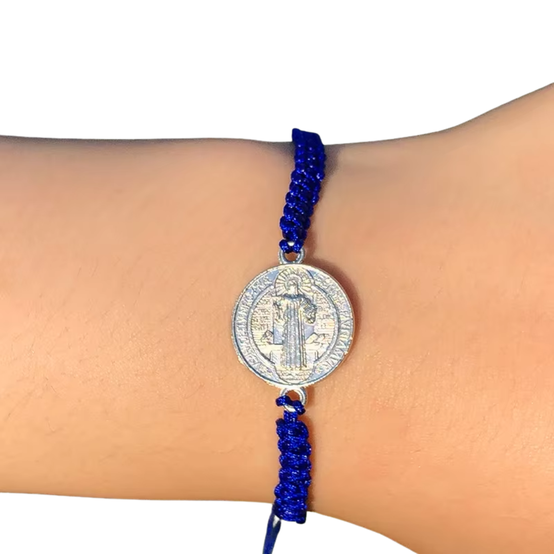 Saint Benedict Protection Cord Bracelet - 7 Colours available