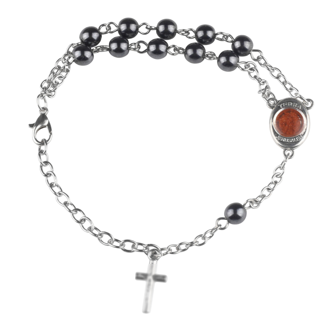 Hematite Rosary Bracelet