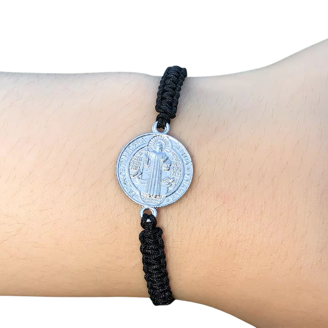 Saint Benedict Protection Cord Bracelet - 7 Colours available